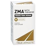 True Athlete ZMA with Theanine Combination of Zinc Magnesium to Help Increase Muscle Strength Power, NSF Certified for Sport (90 Capsules)