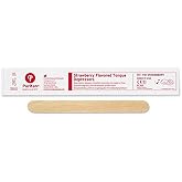 Puritan Medical 5.5" Strawberry Flavored Junior Wood Tongue Depressor - 710 Strawberry (Box of 50)