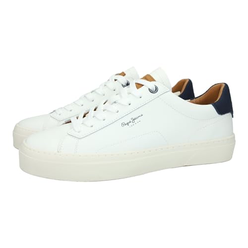 – Herren Sneaker – Yogi – Wildleder – Schnürverschluss – Modischer Low-Top Freizeitschuh - White - Bekleidungsgröße - 42