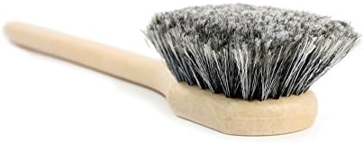 CARCAREZ 20" Long Handle Car Wheel Brush for Auto Vehicle Truck Motorcycle Tire Cleaning, Grey