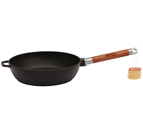 [- Gusseisen Pfanne Schmorpfanne Bratpfanne mit abnehmbaren Griff Ø 24, 26, 28 cm. Höne