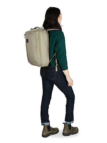 Osprey Aoede 25L Commuter Briefcase Backpack, Tan Concrete