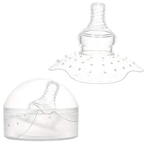 Nipple Shield – Premium Contact Nippleshield for Breastfeeding with Latch Difficulties or Flat or Inverted Nipples, Non…