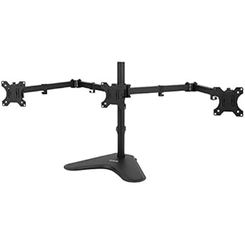 triple monitor adjustable freestanding stand vivo articulating screens tri mount