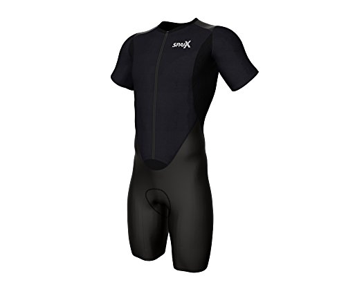 image for Sparx Sports Sparx Short Sleeve Aero Compression Triathlon Suit Tri Su