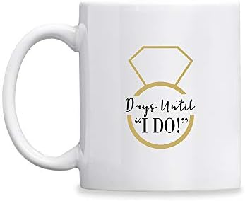 Kate Aspen Days Until I Do 11 oz. White Coffee Mug, 0