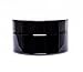 ultravioLeaf 50 ml (1.7 fl oz - Eighth Oz) Cosmetic Style Travel Size Black Ultraviolet Glass Screw Top Jar | Airtight Stash Container