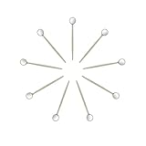 EZGO 100pcs Dental Mouth Oral Teeth Mirrors Shiny Handle with Free Protective Packing, Every Mirror Individually Packed (Pack of 100)