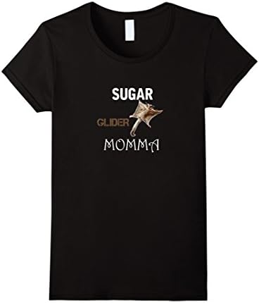 Women's Sugar Glider  Pet Momma Shirt Medium Black