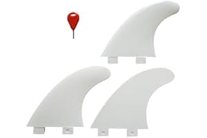 FUNKTION(ファンクション) Funktion Nylon Flex Fin Set FCS fin 3pcs per Set in White Colour FKGF-3