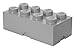 LEGO Storage Brick System Brick 8, Storage Box, Box, Toy Container Box, Stone Grey, RC40041740