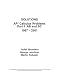 SOLUTIONS AP* Calculus Problems Part II AB and BC 1987 - 2001 by Judith Broadwin, George Lenchner, Martin Rudolph (2001) Paperback 1882144090 Book Cover
