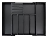 VaeFae Bamboo Silverware Drawer Organizer