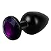 Luxury Jeweled Anal Butt Plug Fetish Alumimum Alloy Fantasy Anal Trainer Toys,Anal Sex Love Games for Beginner Couples (Small)