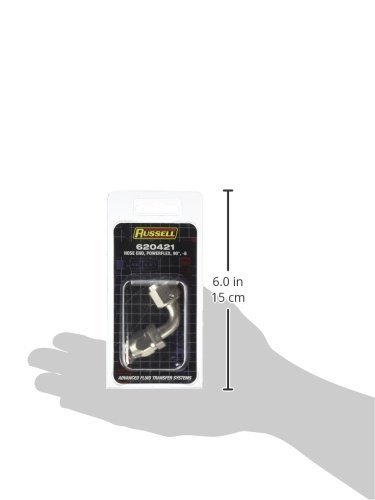 Russell 620421 Powerflex Endura Aluminum -6AN Power Steering 90-Degree Hose End