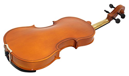 YMC VL-NR 4/4 Violin Starter Kit with Hard Case, Bow, Rosin, Extra Strings, Shoulder Rest, Mute, Electronic Tuner, Pinkinest, Polish Cloth, Violin Hanger, Natural, Full Size
