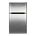 GE HC32TW10SV Haier 3.2 Cu. Ft. Compact Refrigerator with Full-Width Glass Shelves, True Separate Freezer, Dispense-a-Can® Storage, and Interior Lighting, in Virtual Steel