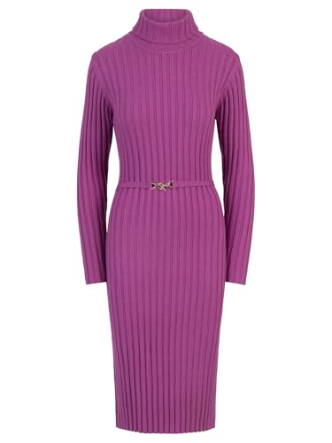 APART Fashion Midistrickkleid Vestido, Morado (, 42 para Mujer