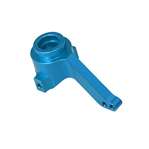 2pcs RC1:16 Steering Hub Carrier(L/R)(Al.) for HQ 731 732 733 734 M0456 Aluminum Alloy (Blue) - Thumbnail 2