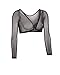 Sleevey Wonders Women’s 3/4 Length Slip-On Mesh Sleeves – Sheer Reversible Arm Cover Up, Cooling Shrug Bolero for Dresses, Tops & Sun Protection