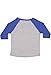 RABBIT SKINS Toddler Fine Jersey Raglan 3/4 Sleeve Baseball Tee, Vintage Heather/Vintage Royal, 5/6