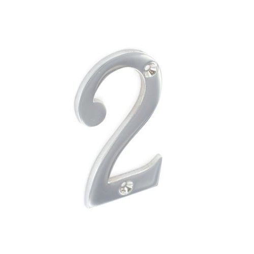 SEC 75MM Numeral 2 Chrome S2962*