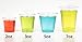 Golden Apple, 2oz clear plastic cups. Disposable Mini Cups, Plastic Shot Glasses, Jello Shot Party Tumblers – 50count. BPA Free.