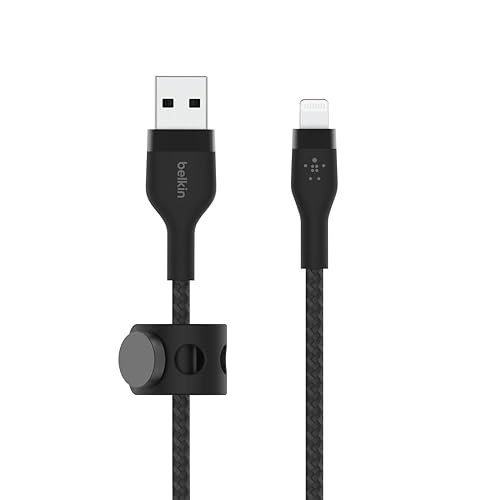 Belkin BoostCharge Pro Flex Braided USB A to Lightning Cable 10ft