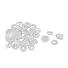 Widesakll® 100 Pieces Hinged Plastic Screw Covers White (Fold Snap Caps)