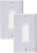 iMBAPrice (Pack of 2) White Single Brush Wall Plate - Single Gang Wall Plate with Brush Bristles primary