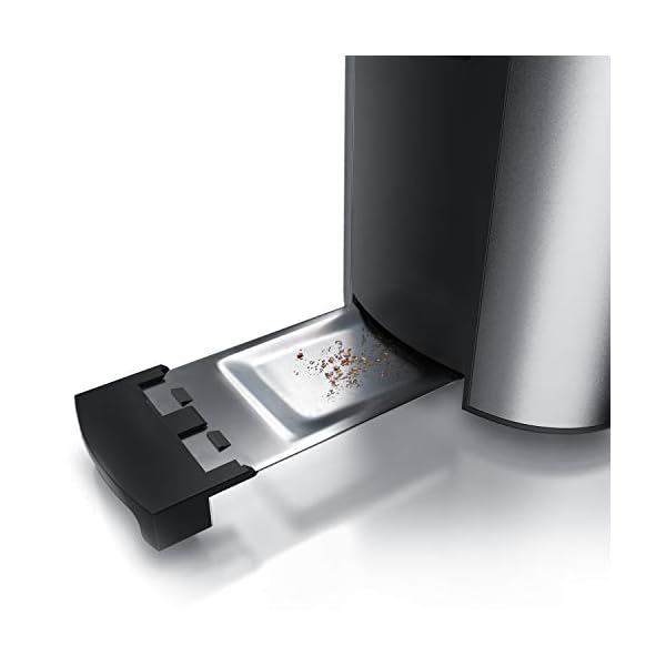 Arendo - Frukost 4 slice long slot toaster - double wall housing – with warming rack – 6 browning settings – auto bread…