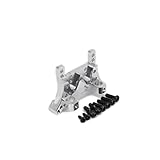 RCAWD Front Shock Tower Absorber Plate A580021 Machined Alloy Aluminum for Rc Hobby Model Car 1/18 Wltoys A959 A969 A979 K929 Upgraded Hop-Up Parts 1Pcs(Shipped Locally)(Silver)