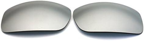 Polarized Replacement Sunglasses Lenses for Spy Optics Dirty Mo (Silver Mirror)