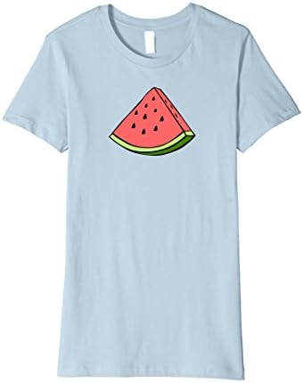 Womens Juicy Watermelon Slice Summer Premium T-shirt XL Baby Blue