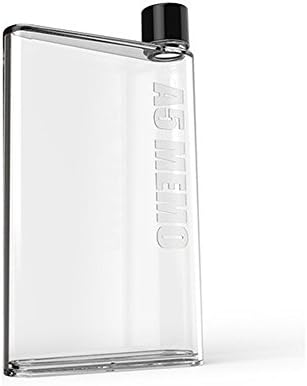 Summer Water Bottle Clear Book Portable Paper Pad Water Bottle Flat Drinks Cup Kettle for Family Camping Outdoor Sport by Kinlene Orange