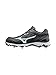 Mizuno Women's 9-Spike Advanced Sweep 3 Softball Shoe, Black/White, 7.5 D US