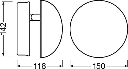 LEDVANCE Feuchtraumleuchte LED: für Decke/Wand, DAMP PROOF COMPACT IP66, 23 W, 220…240 V, Ausstrahlungswinkel: 120, Cool… – Bild 3