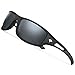 TOREGE Polarized Sports Sunglasses for Men Women Cycling Running Driving Fishing Golf Baseball Glasses GRILAMID TR90 Frame TR03