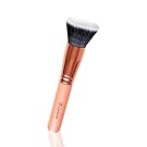 Foundation Brush Flat Top Kabuki - Perfect For Blending Liquid Makeup, Cream or Flawless Powder Cosmetics - Buffing, Stippling, Concealer - Premium Quality Synthetic Dense Bristles