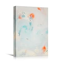 Canvas Wall Art Liquid Abstract Abstract Colorful Decorative Elements Mixed Media Multicolor Swirly - 12x18 inches