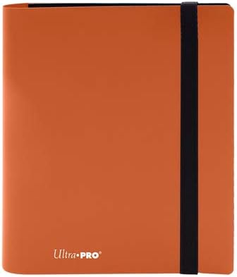 Ultra Pro - Eclipse 4 Pocket Pro Binder - Pumpkin Orange, Orange/Black