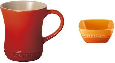 Amazon Co Jp カフェセット オレンジ ルクルーゼ マグカップ S オレンジ ルクルーゼ コバチ 耐熱 小鉢 マロニエオレンジ ホーム キッチン