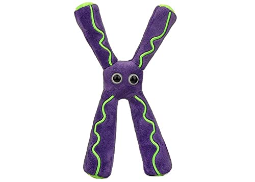 GIANTmicrobes Chromosome Plush – Explore The World of Genetics with This Educational Gift, Realistic Model with Info Card, for Friends, Scientists, Doctors, Ancestry Fans, Students and Educators