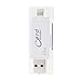 YiKaiEn USB SDHC SDXC Micro SD Card Reader with Micro-USB OTG For IOS iPhone iPad MAC PC Android phones Max Support 128GB Memory Card (White)