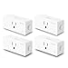 Smart Plug ESICOO - Plug A Certified Compatible with Alexa, Echo & Google Home & WiFi 2.4G - Only Cloud Intelligence App (4-Pack)