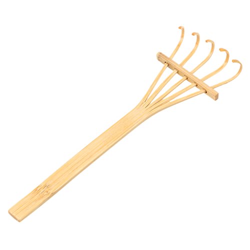 Blesiya Zen Garden Sand Tray Stone Wooden Rake Sands Home Room Fengshui Ornament #2 - Natural Bamboo Rake