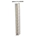 Household Essentials 311322 Hanging Shoe Storage Organizer for Closets |10 Pocket Shelves | Natural Canvas