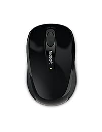 Mouse inalámbrico móvil 3500, color gris oscuro, de la marca Microsoft, Negro