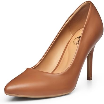 Trary Women's High Heel Dress Pump Pointed Toe Shoe Classic Office