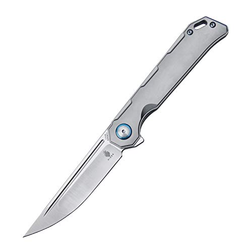 Kizer Tactical Folding Knife S35VN Blade Titanium Handles Pocket Knife Frame Lock Flipper Knife Ki4458T2